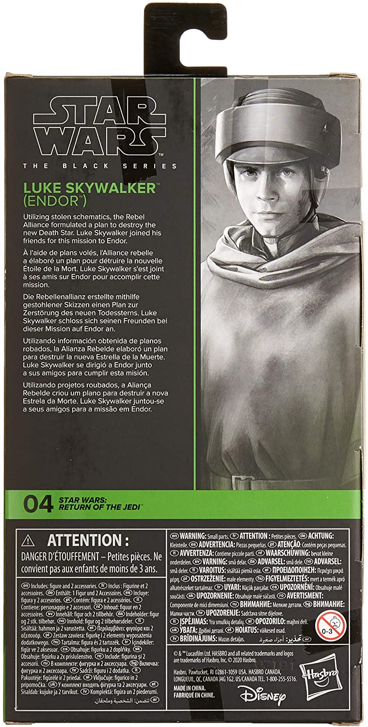 Luke Skywalker (Endor) - Hasbro The Black Series | Greedo's Guide, image size:759x1500