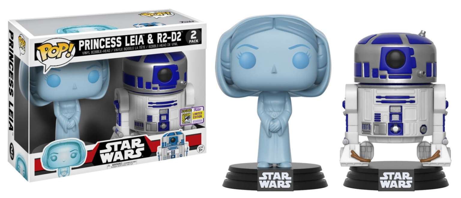 Holographic Princess Leia & R2-D2