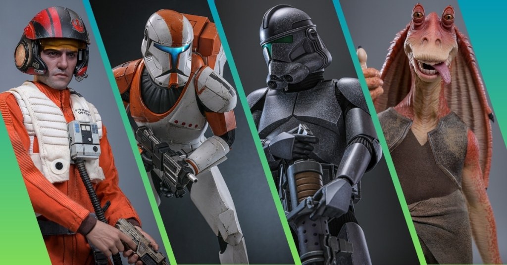 Vier neue Hot Toys 1/6th Scale Figuren zum Star Wars Day 2025