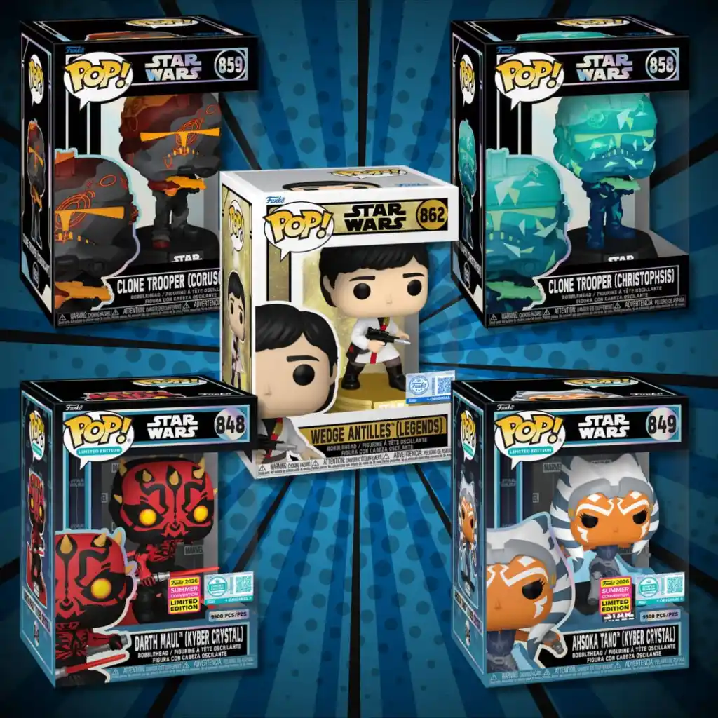 Funko bringt Clone Wars, Legends und Kyber Crystal-Varianten in neuer Star Wars-POP!-Auswahl
